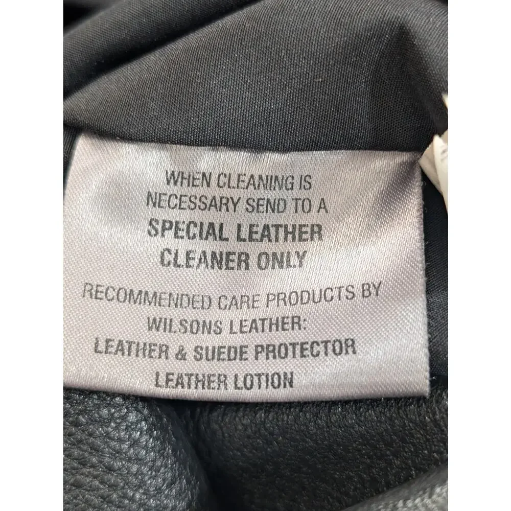 Wilsons Suede and Leather measurements chest